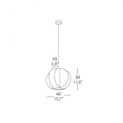 Suspension lamp CARAMBOLA by LZF Lamps (Small)