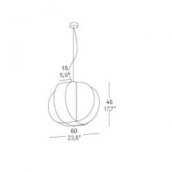 Suspension lamp CARAMBOLA by LZF Lamps (Median)