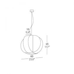 Suspension lamp CARAMBOLA by LZF Lamps (Median)