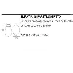 Wall or Ceiling Lamp EMPATIA 36 LED Artemide
