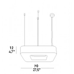 Lámpara de Suspensión CUAD LZF Lamps