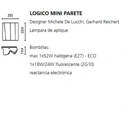 Lámpara Aplique LOGICO MINI Artemide