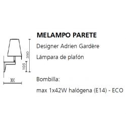 Lámpara Aplique MELAMPO PARETE Artemide