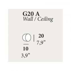 Wall or Ceiling lamp GEA 20 by LZF Lamps