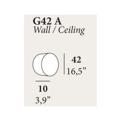 Wall or Ceiling lamp GEA 42 by LZF Lamps