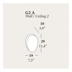 Wall or ceiling lamp GUIJARRO 2 by LZF Lamps