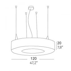 Suspension lamp SATURNIA (Big) by LZF Lamps