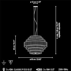 Suspension Lamp MOS 01 Bover
