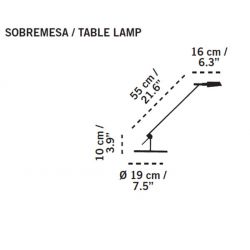 Sobremesa Flexo Led TEMA Carpyen