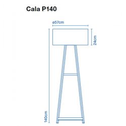 Lámpara de Pie CALA P140 Marset