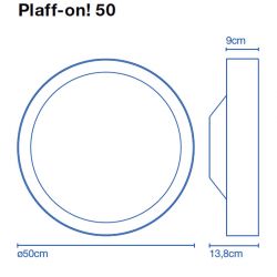 Wall or Ceiling Lamp PLAFF-ON! 50 Marset