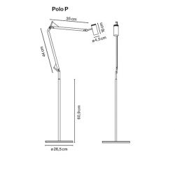 Table Wall or Ceiling Lamp POLO Marset