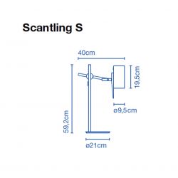 Lámpara de Mesa SCANTLING Marset