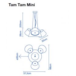 Lámpara de Suspensión TAM TAM Mini Marset