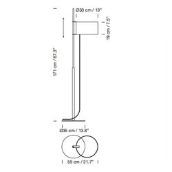 Floor Lamp TMD Santa & Cole