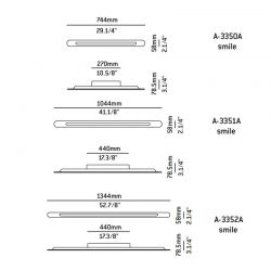 Lámpara Aplique SMILE Estiluz (Dif. Frontal)