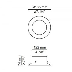 Aplique o Plafón Led MAINE Estiluz