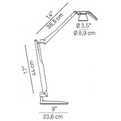 Table Lamp FORTEBRACCIO LED Luceplan (Only Body)