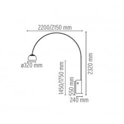 Lámpara de Pie ARCO Led Flos