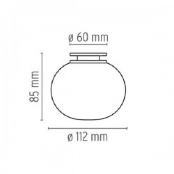 Lámpara Aplique MINI GLO-BALL C/W Flos (para montaje en espejo)