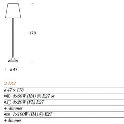 Floor Lamp LUMEN Fontana Arte