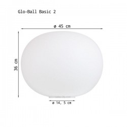 Lámpara de Mesa Mini Glo-Ball Basic 2 Flos