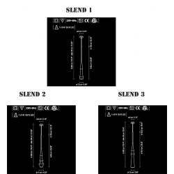 Led Suspension Lamp SLEND Bover