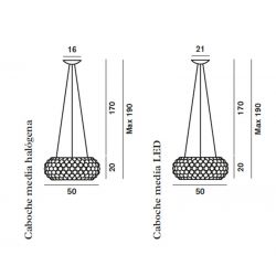 Suspension Lamp CABOCHE MEDIA Foscarini