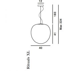 Lámpara de Suspensión RITUALS XL Foscarini