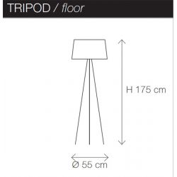 Lámpara de Pie TRIPOD Kundalini