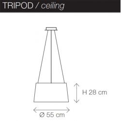 Lámpara de Suspensión TRIPOD Kundalini