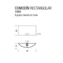 Lámpara Aplque COMODÍN Rectangular Santa & Cole