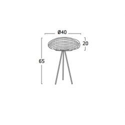 Lámpara  de Mesa TATI Arturo Alvarez