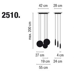 Lámpara de Suspensión Led COSMOS Vibia