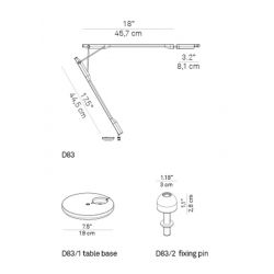 Table Base for TIVEDO Luceplan