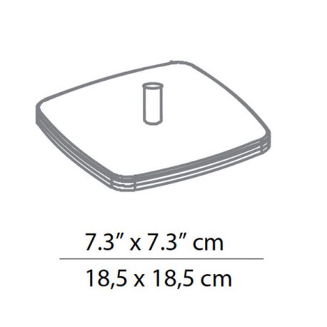 Base for OTTO WATT Luceplan