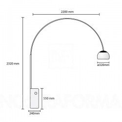 Lámpara de pie ARCO Flos