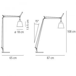 Floor Lamp TOLOMEO BASCULANTE LETTURA Artemide