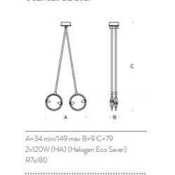 Suspension Lamp NOBI 2 Fontana Arte