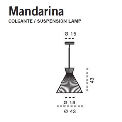 Suspensión Lamp MANDARINA 43 Carpyen