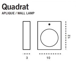 Aplique Led QUADRAT Carpyen