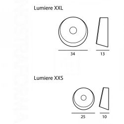 Plafón o Aplique LUMIERE XXL -XXS Foscarini