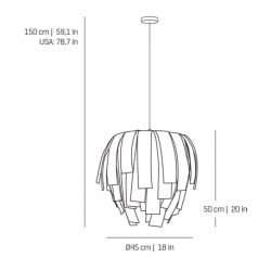 Suspension Lamp LUISA Grande Arturo Alvarez