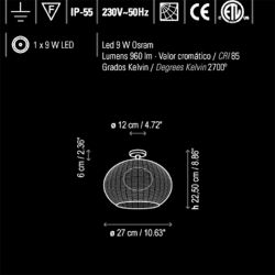 Lámpara de Mesa Led GAROTA MINI Bover