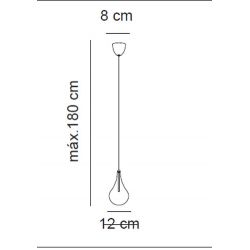 Lámpara Suspensión DROP 1 COLGANTE Almalight