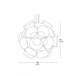 Lámpara Suspensión DANDELION S LED Luzifer 