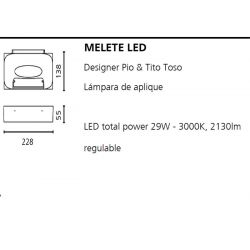 Lámpara Aplique MELETE LED Artemide