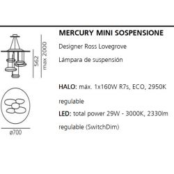 Suspensión Led MERCURY MINI Artemide