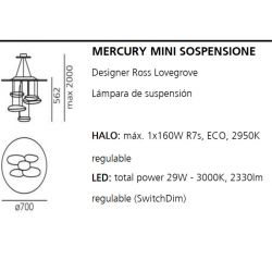 Led Suspension Lamp MERCURY MINI Artemide