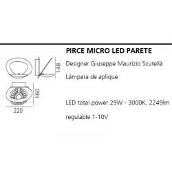 Lámpara Aplique PIRCE MICRO LED Artemide